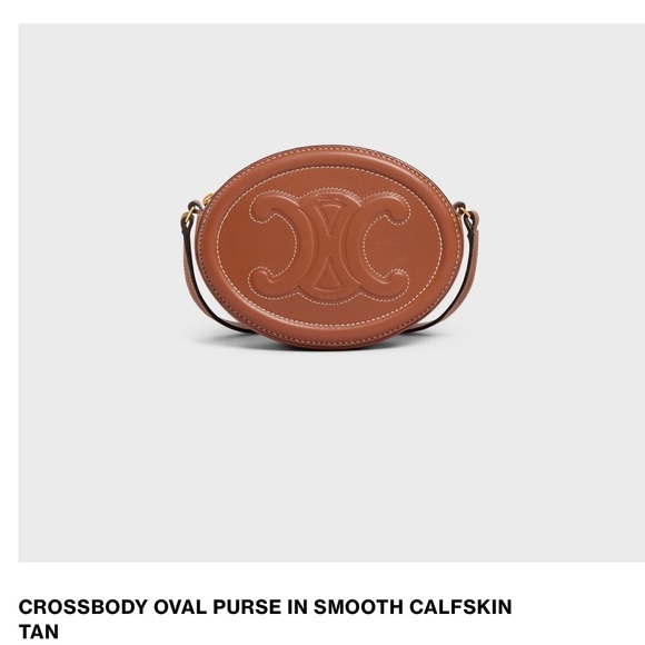 Celine Bags Celine Crossbody Oval Purse In Smooth Calfskin Poshmark